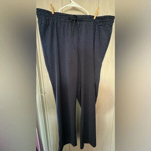 TALBOTS women’s Oprah Magazine Blue Paisley Print pants plus‎ 1x stretch work
